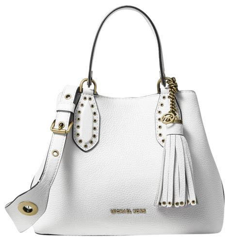 michael kors brooklyn small satchel|michael kors manhattan optic white.